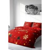 MONOHOME Yılbaşı Nevresim Takımı Merry Christmas Cone Çift Kişilik Pamuk Saten, monohome0545HF