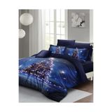 MONOHOME Yılbaşı Özel 3D Çift Kişilik Nevresim Takımı - Starry Tree Desenli, monohome1184YB