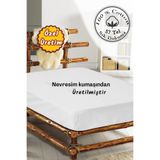 MONOHOME%100 Pamuk Lastikli Çarşaf Tek Kişilik 100x200 cm Beyaz, MONOHOME68325