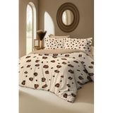 MONOHOME%100 Pamuk Leopar Desenli Çift Kişilik Nevresim Takımı, MONOHOME82595