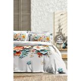 MONOHOME%100 Pamuk Ranforce Çift Kişilik Nevresim Takımı Lotus 5D Dijital Baskı, MONOHOME82396
