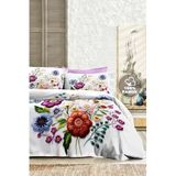 MONOHOME%100 Pamuk Ranforce Çift Kişilik Nevresim Takımı Orkide Desenli, MONOHOME82396