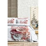 MONOHOME%100 Pamuk Ranforce Çift Kişilik Nevresim Takımı Sakura 5D Dijital Baskı, MONOHOME82396