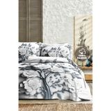MONOHOME%100 Pamuk Ranforce Çift Kişilik Nevresim Takımı Silver 5D Dijital Baskı, MONOHOME82396