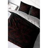 MONOHOME%100 Pamuk Saten Çift Kişilik Nevresim Takımı Black Baroque, MONOHOME38724