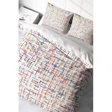 MONOHOME%100 Pamuk Saten Çift Kişilik Nevresim Takımı Colorful Lines, MONOHOME40123