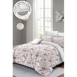 MONOHOME%100 Pamuk Saten Çift Kişilik Nevresim Takımı Dream Roses Luxury - Pudra, MONOHOME35525