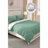 MONOHOME%100 Pamuk Saten Çift Kişilik Nevresim Takımı Green Pattern, MONOHOME33088