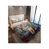 MONOHOME%100 Pamuk Saten Çift Kişilik Nevresim Takımı New York, MONOHOME39547
