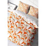 MONOHOME%100 Pamuk Saten Çift Kişilik Nevresim Takımı Orange, MONOHOME40413