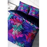 MONOHOME%100 Pamuk Saten Çift Kişilik Nevresim Takımı Palm Color, MONOHOME37710