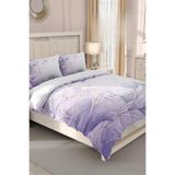 MONOHOME%100 Pamuk Saten Çift Kişilik Nevresim Takımı Soft Lila, MONOHOME32807