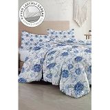 MONOHOME%100 Pamuk Saten Çift Kişilik Nevresim Takımı Tuval Koleksiyonu Shadow, MONOHOME34740