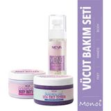 Monoı 3'lü Vücut Bakım Seti (Haır Body Mıst 100ML + Scrub 350G + Butter 250ML)