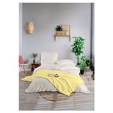 Monolisse %100 Pamuk 4 kat Müslin Yatak Örtüsü Takımı Çift Kişilik Açık Sarı 200 x 230 cm