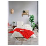 Monolisse %100 Pamuk 4 kat Müslin Yatak Örtüsü Takımı Çift Kişilik Kırmızı 200 x 230 cm