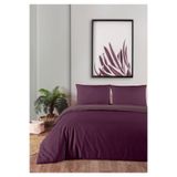 Monolisse % 100 Pamuklu Akfil Çift Taraflı Nevresim Takımı Çift Kişilik 200x220 Cm Mor Menekşe