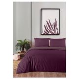 Monolisse % 100 Pamuklu Akfil Çift Taraflı Nevresim Takımı Tek Kişilik 160x220 cm Mor Menekşe