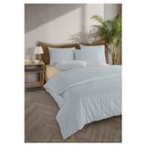 Monolisse Chıc %100 Pamuk Ranforce Akay Açık Mavi Ipliği Boyalı Nevresim Takımı Çift Kişilik - 200x220 cm