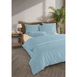 Monolisse Chıc %100 Pamuk Ranforce Akay Mavi Ipliği Boyalı Nevresim Takımı Tek Kişilik - 160X220 cm - 160 x 220 cm