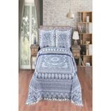 Monolisse Fil Desenli Pamuklu Jakar Yatak Örtüsü - 230X240 cm - 230 x 240 cm