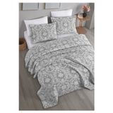 Monolisse Gala Jakarlı Yatak Örtüsü Seti Çift Kişilik Gri 230x240 cm
