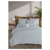 Monolisse Line %100 Pamuk Ranforce Akay Açık Mavi Ipliği Boyalı Nevresim Takımı Çift Kişilik - 200x220 cm