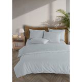 Monolisse Line %100 Pamuk Ranforce Akay Açık Mavi Ipliği Boyalı Nevresim Takımı Tek Kişilik - 160X220 cm - 160 x 220 cm
