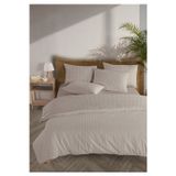 Monolisse Line %100 Pamuk Ranforce Akay Bej Ipliği Boyalı Nevresim Takımı Çift Kişilik - 200x220 cm