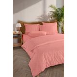 Monolisse Line %100 Pamuk Ranforce Akay Kırmızı Ipliği Boyalı Nevresim Takımı Tek Kişilik - 160x220 cm