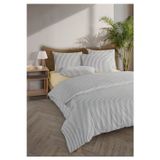 Monolisse Mira %100 Pamuk Ranforce Yezra Koyu Gri Ipliği Boyalı Nevresim Takımı Çift Kişilik - 200x220 Cm