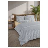 Monolisse Mira %100 Pamuk Ranforce Yezra Lacivert Ipliği Boyalı Nevresim Takımı Tek Kişilik - 160x220 cm
