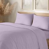 Monolisse Organik Pamuk Akfil Nevresim Takımı Çift Kişilik 200X220 cm Lila - 200 x 220 cm