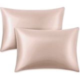Monolisse Pamuk Saten Yastık Kılıfı 50x70 Cm - Saç Kabarmasını Önler, Cilt Dostu - 50 x 70 cm - Pudra