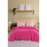 Monolisse Pamuklu Battaniye Takımı Çift Kişilik - 200X220 cm - 200 x 220 cm - Fuşya