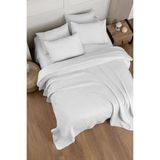Monolisse Solfy Jakarlı Yatak Örtüsü Çift Kişilik Beyaz - 240X260 cm - 240 x 260 cm
