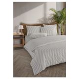 Monolisse Striped %100 Pamuk Ranforce Yezra Haki Ipliği Boyalı Nevresim Takımı Tek Kişilik - 160x220 cm