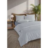 Monolisse Striped %100 Pamuk Ranforce Yezra Lacivert Ipliği Boyalı Nevresim Takımı Çift Kişilik - 200X220 cm - 200 x 220 cm