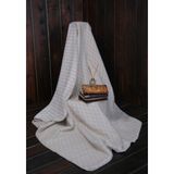 Monolisse Vincent Çift Taraflı Pamuklu Battaniye Çift Kişilik Krem 200X220 cm - 200 x 220 cm
