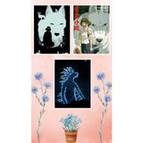 Mononoke Hime Poster Seti 3 Adet A3 Boyutu 30*42 cm 200 gr Kuşe Kağıt Parlak Poster Seti