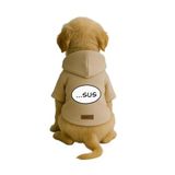 monopetz Baskılı İçi Polarlı Köpek Ve Kedi Kıyafeti & Elbisesi - Bej Renk Kapüşonlu Hoodie B1F39 S