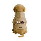 monopetz Baskılı İçi Polarlı Köpek Ve Kedi Kıyafeti & Elbisesi - Bej Renk Kapüşonlu Hoodie B1F58 2Xl
