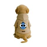 monopetz Baskılı İçi Polarlı Köpek Ve Kedi Kıyafeti & Elbisesi - Bej Renk Kapüşonlu Hoodie B280F S
