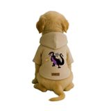 monopetz Baskılı İçi Polarlı Köpek Ve Kedi Kıyafeti & Elbisesi - Bej Renk Kapüşonlu Hoodie Ba634 S