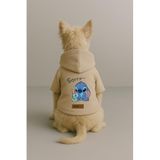 monopetz Baskılı İçi Polarlı Köpek Ve Kedi Kıyafeti & Elbisesi - Bej Renk Kapüşonlu Hoodie Bfb4E M
