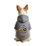 monopetz Baskılı İçi Polarlı Köpek Ve Kedi Kıyafeti & Elbisesi - Beyaz Renk Kapüşonlu Hoodie B0B3B Xs