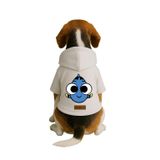 monopetz Baskılı İçi Polarlı Köpek Ve Kedi Kıyafeti & Elbisesi - Beyaz Renk Kapüşonlu Hoodie B280F 3Xl