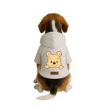 Monopetz Baskılı İçi Polarlı Köpek ve Kedi Kıyafeti & Elbisesi - Beyaz Renk Kapüşonlu Hoodie B693E, XS
