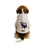 monopetz Baskılı İçi Polarlı Köpek Ve Kedi Kıyafeti & Elbisesi - Beyaz Renk Kapüşonlu Hoodie Ba634 6Xl