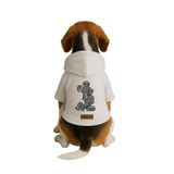 monopetz Baskılı İçi Polarlı Köpek Ve Kedi Kıyafeti & Elbisesi - Beyaz Renk Kapüşonlu Hoodie Bd84B 4Xl